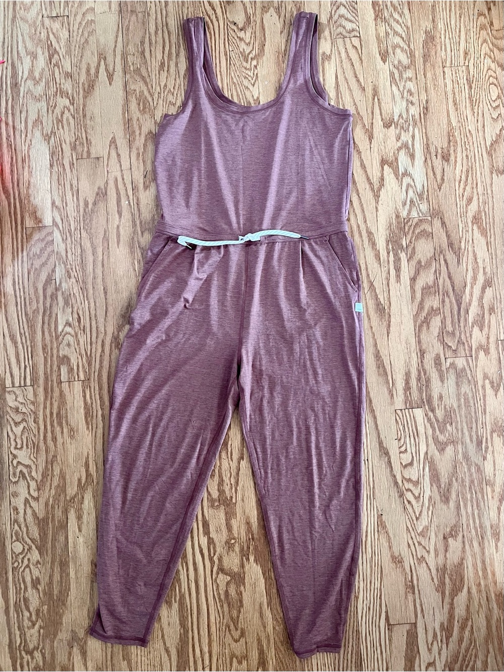 Vuori Halo pink  Mauve Jumpsuit with Drawstring Waist size small S